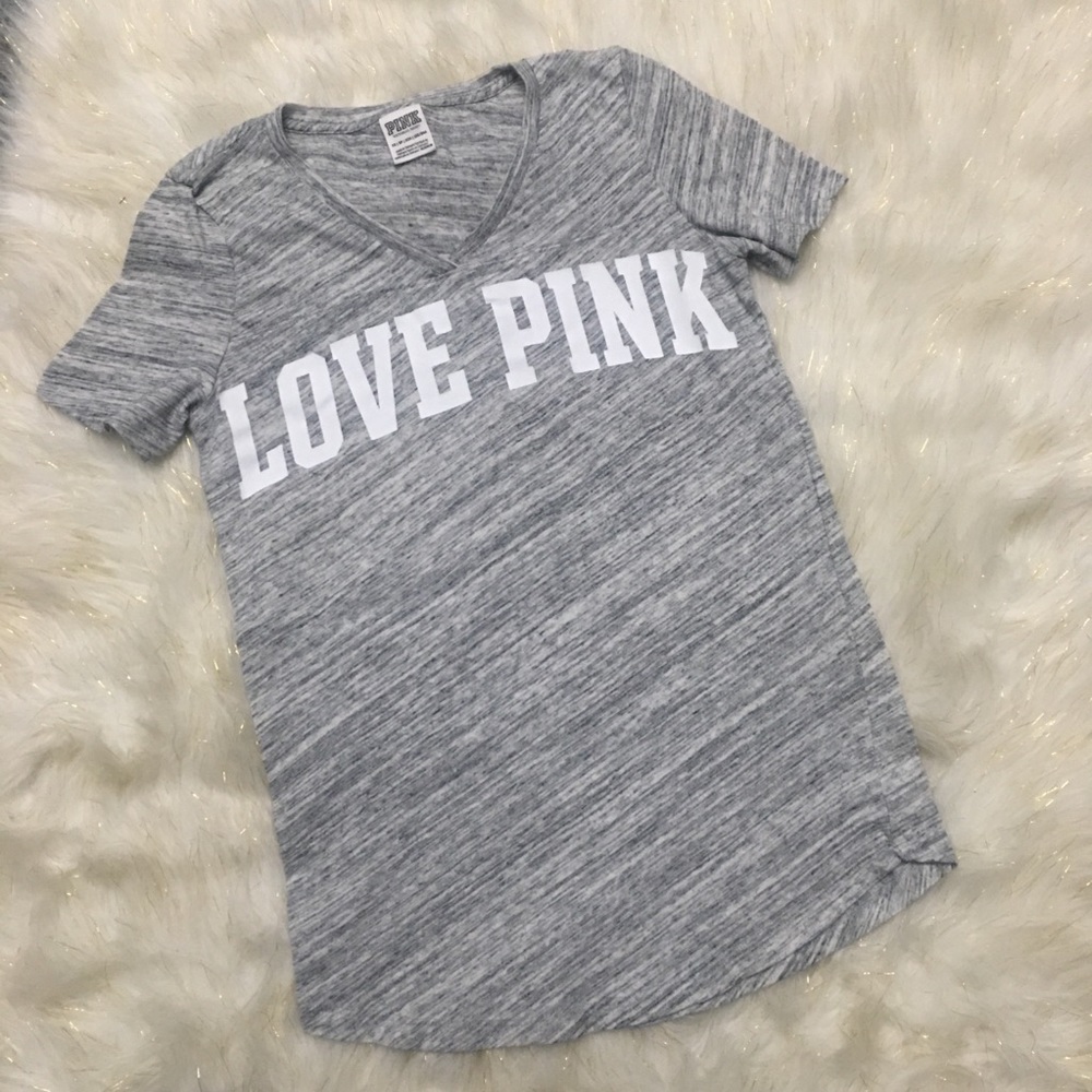 3/$25 VS Pink gray v-neck top